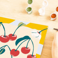 Ravensburger 25514 CreArt Festés számok szerint - Cseresznyék festő készlet