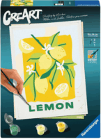 Ravensburger 25515 CreArt Festés számok szerint - Citromok festő készlet