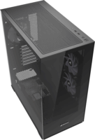 Sharkoon SK6 ARGB Midi Torony számítógépház + 3db 120mm ventilátor - Fekete