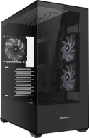 Sharkoon SK6 ARGB Midi Torony számítógépház + 3db 120mm ventilátor - Fekete
