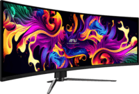 MSI MPG 49" 491CQPXDE 32:9 DQHD QD-OLED Ívelt Gaming Monitor - Fekete