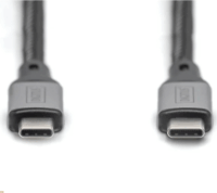 Digitus USB-C Apa - USB-C Apa 4.0 Adat és Töltőkábel 60 Watt 3m - Fekete