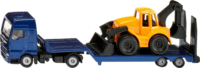 Siku Super Man Autószállító kamion markolóval - Kék