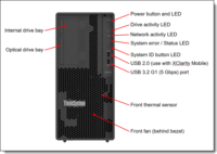 Lenovo ST50 V3 Torony szerver (Intel Xeon 6353P 2.7Ghz / 32GB / 1920GB DDR5 / 500W)