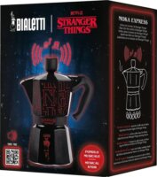 Bialetti 0005407 Stranger Things 6 személyes Kotyogós kávéfőző - Fekete