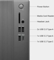 Dell ECT1250 Torony Számítógép (Intel Core i3-14100 / 8GB / 512GB M.2 SSD / Win 11 Pro)