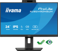 iiyama 24" XUB2490HSUH-B2 ProLite 16:9 FullHD IPS LED Monitor + WebCam - Fekete