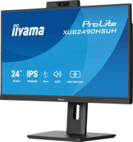 iiyama 24" XUB2490HSUH-B2 ProLite 16:9 FullHD IPS LED Monitor + WebCam - Fekete