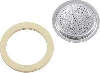 Bialetti Ricambi Moka Induction 2 adagos kotyogós kávéfőzőhüz 1 db szilikon tömítés + 1db szűrő