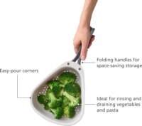 Joseph Joseph 1000018 Összecsukható Mini Műanyag Szűrő-zöldségmosó - Fehér