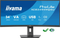 iiyama 34" XCB3494WQSU-B1 ProLite 21:9 UWQHD VA LED Ívelt Monitor - Fekete