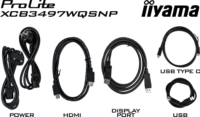 iiyama 34" XCB3497WQSNP-B1 ProLite 21:9 WQHD VA LED Ívelt Monitor - Fekete