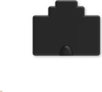 Teltonika PR5MEC32 RJ45 porvédő dugó (5 db/csomag) - Fekete