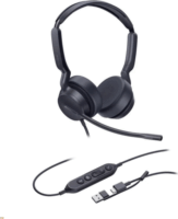 Yealink UH42 USB-C/A Dual Teams Sztereo Headset - Fekete