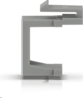 Ubiquiti Keystone patch panel takarólemez Átmenő furattal (12db/csomag) - Szürke