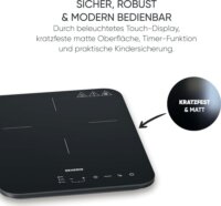 Severin KP 1032 Hordozható 1 zónás Indukciós főzőlap 2000W - Fekete