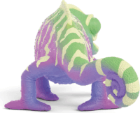Schleich 14957 A mágikus állatok iskolája Caspar a kaméleon szivárvány színeiben játékfigura