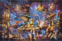Ravensburger Sárkány Könyvtár 3000 darabos puzzle