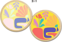 Ravensburger 25921 CreArt Wooden Festés számok szerint fára - Organikus rezgések