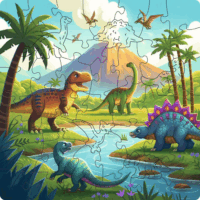 Ravensburger Wooden Dinoszaurusz világ 44 darabos Fa puzzle