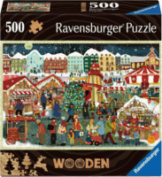 Ravensburger Wooden Karácsonyi vásár 500 darabos Fa puzzle