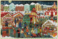 Ravensburger Wooden Karácsonyi vásár 500 darabos Fa puzzle