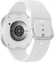 Samsung Galaxy Watch8 44mm Okosóra Fehér Sport szíjjal M/L - Ezüst