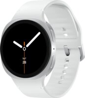 Samsung Galaxy Watch8 44mm Okosóra Fehér Sport szíjjal M/L - Ezüst