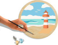 Ravensburger 25924 CreArt Wooden Festés számok szerint fára - Tenger