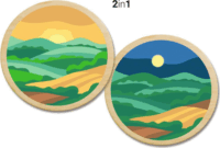 Ravensburger CreArt Wooden Festés számok szerint fára - Dombok