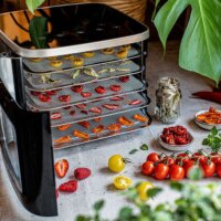 Rommelsbacher DA 450 Mini Elektromos 5 tálcás Aszaló és szárító 450 Watt - Fekete