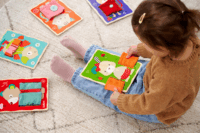 Eichhorn ügyességi textil tanulótáblák bébijáték