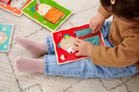 Eichhorn ügyességi textil tanulótáblák bébijáték