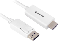 Sharkoon DisplayPort 1.2 - HDMI 2.0 Kábel 3m - Fehér