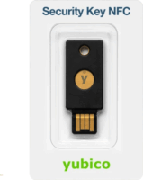 Yubico Security Key NFC USB-A Biztonsági hardver kulcs - Fekete/Arany