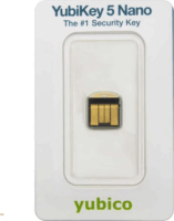 Yubico YubiKey 5 Nano USB-A Biztonsági hardver kulcs - Fekete