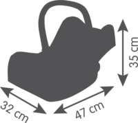 Smoby Maxi-Cosi Játék baba autósülés 42cm-es babákhoz