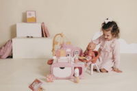 Smoby Baby játék bababölcső baldachinnal bababútor 42cm babákhoz