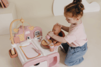 Smoby Baby játék bababölcső baldachinnal bababútor 42cm babákhoz