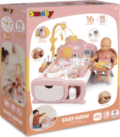 Smoby Baby játék bababölcső baldachinnal bababútor 42cm babákhoz