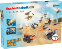 Fischertechnik 576101 Junior Max 10 az 1ben 91 darabos Építőjáték