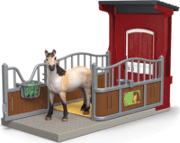 Schleich 42724 Farm World Pónidoboz Mustang kanca figurával