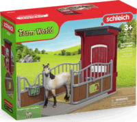 Schleich 42724 Farm World Pónidoboz Mustang kanca figurával