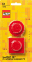 LEGO 2 darabos rögzítő mágneses kocka - Piros