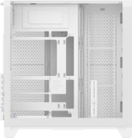 Thermaltake View 390 TG Midi Torony Számítógépház + 2db 120mm ventilátor - Fehér