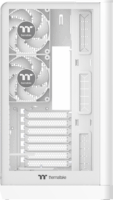 Thermaltake View 390 TG Midi Torony Számítógépház + 2db 120mm ventilátor - Fehér