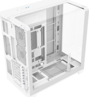 Thermaltake View 390 TG Midi Torony Számítógépház + 2db 120mm ventilátor - Fehér