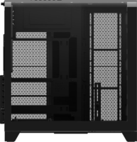 Thermaltake View 390 TG Midi Torony Számítógépház + 2db 120mm ventilátor - Fekete