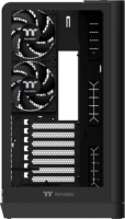 Thermaltake View 390 TG Midi Torony Számítógépház + 2db 120mm ventilátor - Fekete