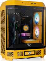 Thermaltake The Tower 600 Midi Torony Számítógépház + 2db 140mm ventilátor - Sárga